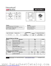 IRF7413TRPBF-1 datasheet pdf International Rectifier