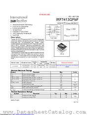 IRF7413QPBF datasheet pdf International Rectifier