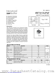 IRF7413UPBF datasheet pdf International Rectifier