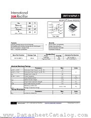 IRF7416PBF-1 datasheet pdf International Rectifier