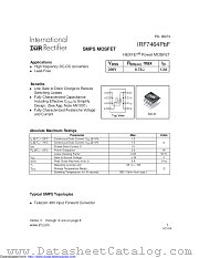 IRF7464TRPBF datasheet pdf International Rectifier