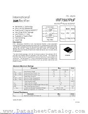 IRF7507PBF datasheet pdf International Rectifier