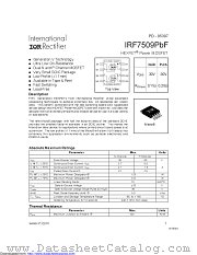 IRF7509TRPBF datasheet pdf International Rectifier