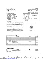 IRF7663TRPBF datasheet pdf International Rectifier
