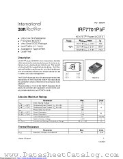 IRF7701PBF datasheet pdf International Rectifier