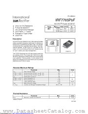 IRF7705TRPBF datasheet pdf International Rectifier