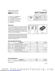 IRF7706TRPBF datasheet pdf International Rectifier