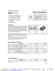 IRF7752G datasheet pdf International Rectifier