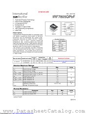 IRF7805Q datasheet pdf International Rectifier