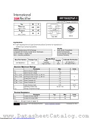 IRF7805ZPBF-1 datasheet pdf International Rectifier
