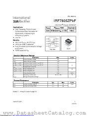 IRF7805ZTRPBF datasheet pdf International Rectifier