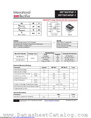 IRF7807APBF-1 datasheet pdf International Rectifier