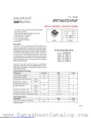 IRF7807D1TRPBF datasheet pdf International Rectifier