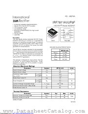 IRF7811AVUPBF datasheet pdf International Rectifier