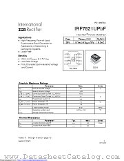 IRF7821UPBF datasheet pdf International Rectifier