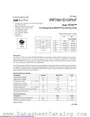 IRF7901D1GPBF datasheet pdf International Rectifier