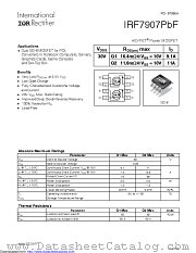 IRF7907 datasheet pdf International Rectifier