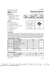 IRF8707GTRPBF datasheet pdf International Rectifier