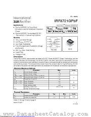IRF8721GTRPBF datasheet pdf International Rectifier