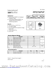 IRF8736TRPBF datasheet pdf International Rectifier