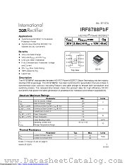 IRF8788TRPBF datasheet pdf International Rectifier