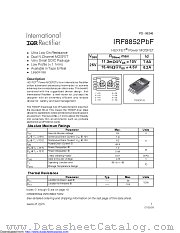 IRF8852TRPBF datasheet pdf International Rectifier
