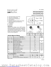 IRF9540NSTRRPBF datasheet pdf International Rectifier