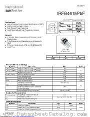 IRFB4615PBF datasheet pdf International Rectifier