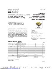 IRFE230SCS datasheet pdf International Rectifier
