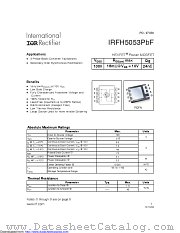 IRFH5053TR2PBF datasheet pdf International Rectifier