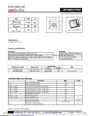 IRFHM9331TR2PBF datasheet pdf International Rectifier