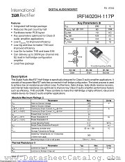 IRFI4020H-117P datasheet pdf International Rectifier