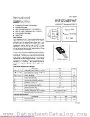 IRFIZ24EPBF datasheet pdf International Rectifier