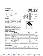 IRFIZ46NPBF datasheet pdf International Rectifier