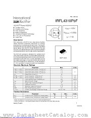 IRFL4310TRPBF datasheet pdf International Rectifier