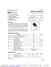 IRFP140NPBF datasheet pdf International Rectifier