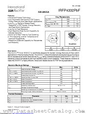 IRFP4332PBF datasheet pdf International Rectifier