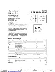 IRFR120NTRPBF datasheet pdf International Rectifier