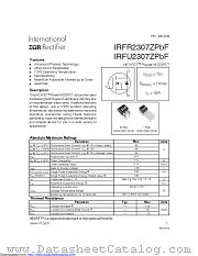 IRFU2307ZPBF datasheet pdf International Rectifier