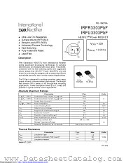 IRFR3303TRPBF datasheet pdf International Rectifier