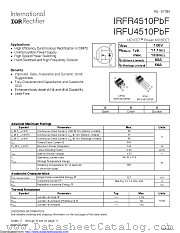 IRFU4510PBF datasheet pdf International Rectifier