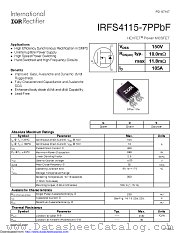 IRFS4115-7P datasheet pdf International Rectifier