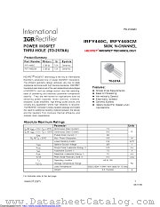 IRFY440CMSCS datasheet pdf International Rectifier