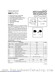 IRFZ34NSTRLPBF datasheet pdf International Rectifier