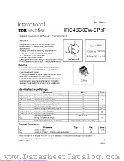 IRG4BC30W-SPBF datasheet pdf International Rectifier