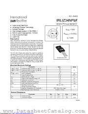 IRLIZ34NPBF datasheet pdf International Rectifier