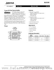 EL5228 datasheet pdf Intersil