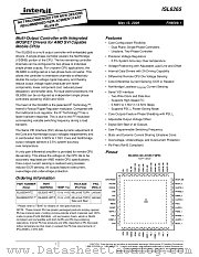 ISL6265 datasheet pdf Intersil