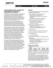 ISL6326 datasheet pdf Intersil