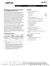 ISL6416 datasheet pdf Intersil